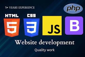 build a full stack website with custom design as a full stack developer