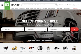 design auto car parts website automotive website auto car parts shopify store