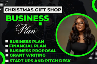 write detailed christmas gift shop investor ready business plan for startups