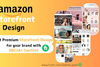create amazon brand store and storefront design