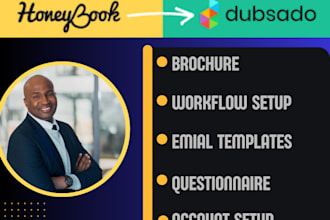 setup honeybook automations, dubsado and workflows brochure
