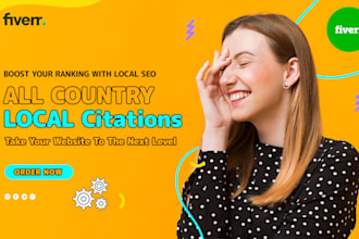 do high quality local citations for any country USA, UK, uae, canada