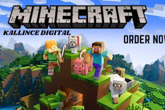 do a minecraft logo, banner within 10hours I promotion I