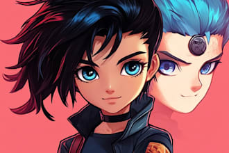do anime and manga character art illustration