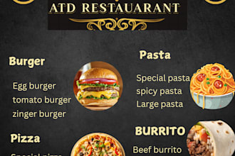 create a menu card