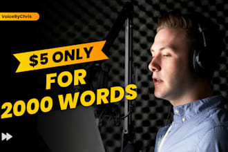 record professional american male voice over
