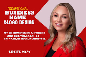 creatively design your business logo business name and slogan