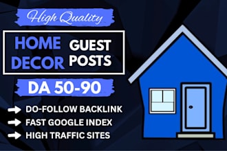 publish home decor guest post on high da home decor blog