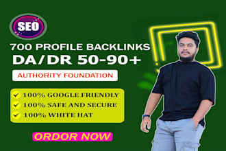 create 700 manually high authority SEO profile backlinks