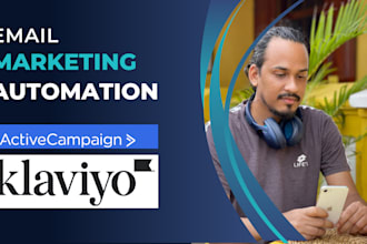 setup email marketing automation on klaviyo or activecampaign