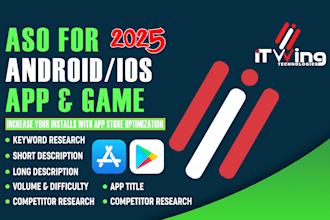 do app store optimization aso and write you a great app description