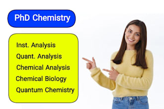 assist in instrumental chemical quantitative analysis biology quantum chemistry