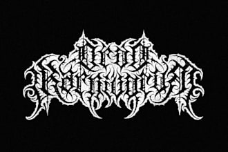 draw black, slam, or death metal logo for your band
