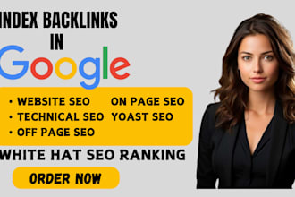 create your website SEO optimization on page technical off page google indexing