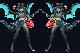 3d nsfw furry art comic model avatar nsfw stickers reference character modeling