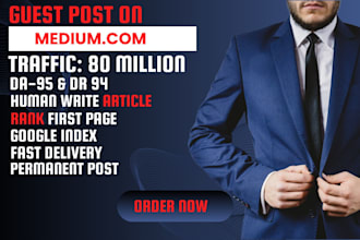 write publish guest post on high da medium,com premium site with google index