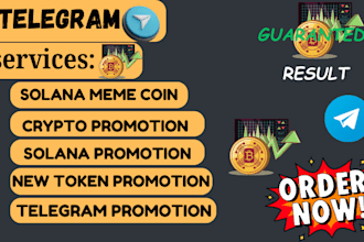 promote solana meme coin, meme coin marketing, crypto related projects