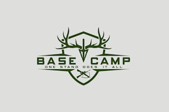 make icon innovative hunting product logo