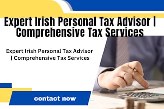 do irish personal tax, be your tax advisor and do comprehensive tax services