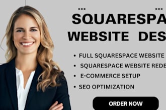 do squarespace website design, squarespace customization, redesign square online