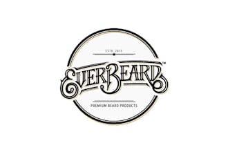 make spectacular beard care company logo