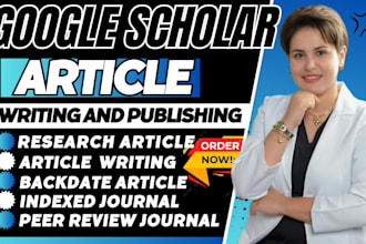 write and publish your research article in high index journals on google scholar