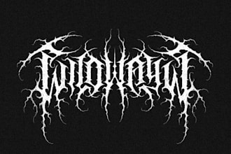 design a war metal band logo