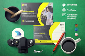 do postcard, vouchers, gift cards, coupon, invitation and many more design