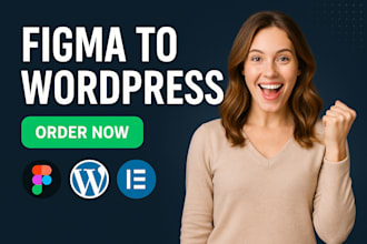 convert figma to wordpress or figma to elementor website