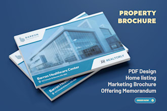 design investor property brochure for medical, real estate