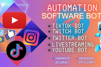 setup instagram api bot, tiktok api bot, youtube api bot, telegram api bot