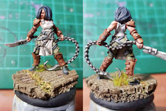 do 3d miniature painting resin 3d print and paint model warhammer 40k figure
