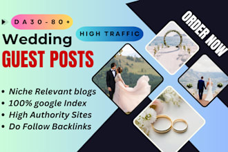 do wedding guest post on high da wedding blogs providing do follow backlinks