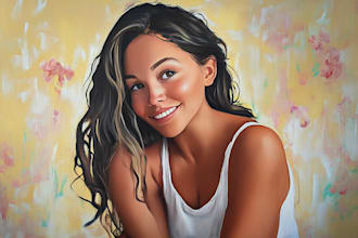 do a cartoon portrait of you, custom gift