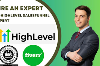 build highconverting sales funnels websites in gohighlevel, go high level expert