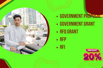 write government proposal rfi, rfp, and government grant