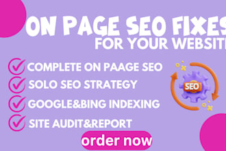 do wordpress on page seo fixes for top google ranking