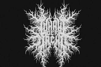 make your killer black metal logo within 24hrs