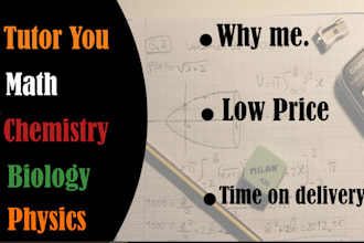 tutor for physics, math and chemistry