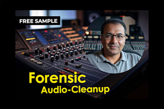do forensic audio cleanup and enhancement in 4 hrs