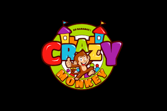 make beautiful crazy monkey and gaming logo