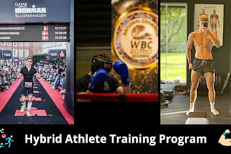 create a custom hybrid athlete training plan for you