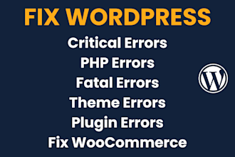 fix wordpress issues, wordpress bug fix, woocommerce fix, wordpress error fix