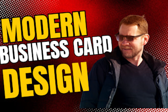 create modern amazing professional digital business card letterhead