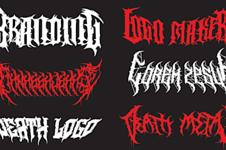 do death metal,logo maker,band,brutal ,black