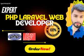 fix develop as a PHP web developer, PHP laravel developer