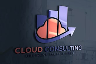 make elegant financial accounting consulting logo for you