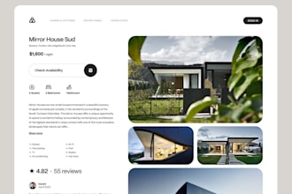 build ai hotel website,  ai vacation rental  booking website, airbnb clone