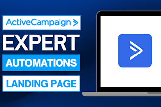 set up activecampaign automations, landing pages, and email campaigns