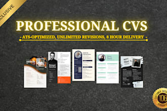 create professional cvs, write cover letters, and optimize linkedin profiles